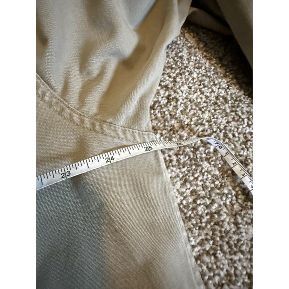 Cabelas Shirt Adult Large Tall Khaki Outdoor Gear Denim Fishing Utility Shacket - Picture 5 of 6